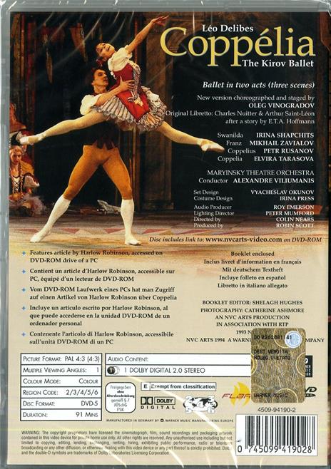 Leo Delibes. Coppelia (DVD) - DVD di Léo Delibes - 2