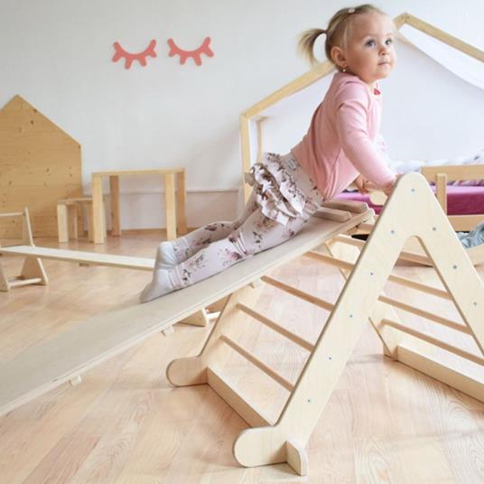 Gioco di equilibrio e abilità motorie Montessori PIKY - legno naturale - 2