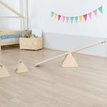 gioco di equilibrio e abilità motorie TRIANGLES - legno naturale e grigio