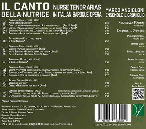 Il canto della nutrice - CD Audio di Marco Angioloni - 2