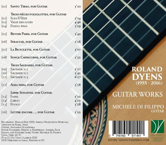 Guitar Music - CD Audio di Roland Dyens - 2
