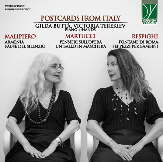 Postcards - CD Audio di Ottorino Respighi,Gian Francesco Malipiero,Giuseppe Martucci,Gilda Buttà,Victoria Terekiev