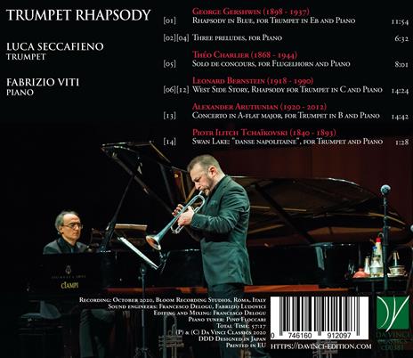 Trumpet Rhapsody - CD Audio di Luca Seccafieno - 2