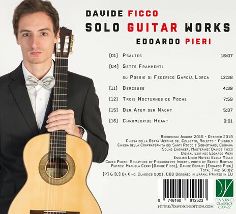 Solo Guitar Works - CD Audio di Davide Ficco,Edoardo Pieri - 2