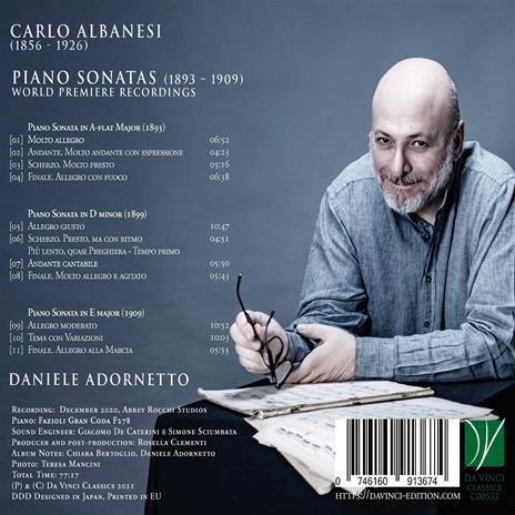 Piano Sonatas - CD Audio di Daniele Adornetto - 2