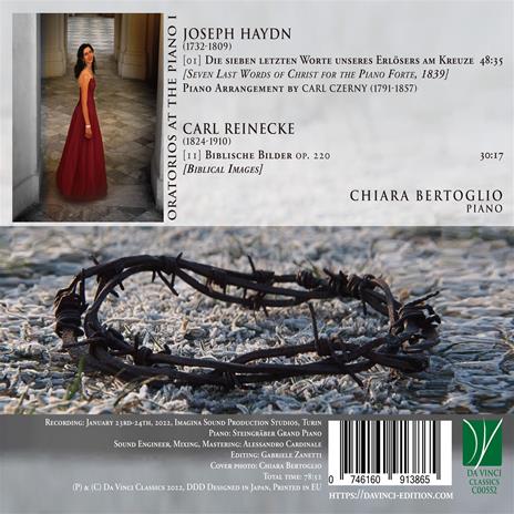 Die Sieben Letzten Worte / Biblische Bilder - CD Audio di Franz Joseph Haydn,Carl Heinrich Reinecke,Chiara Bertoglio - 2