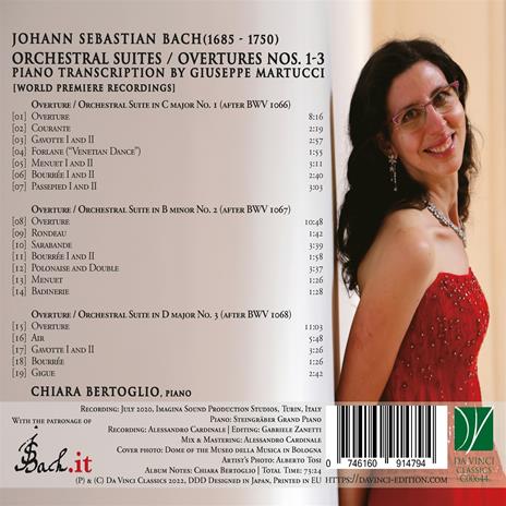Orchestral Suites - CD Audio di Johann Sebastian Bach,Chiara Bertoglio - 2