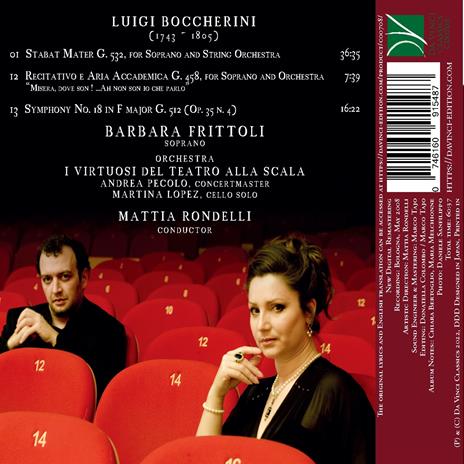Stabat Mater - Aria Accademica - Sinfonia n.18 - CD Audio di Luigi Boccherini,Barbara Frittoli - 2