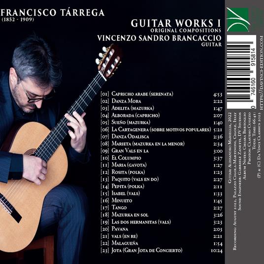 Complete Guitar Works - CD Audio di Francisco Tarrega,Vincenzo Brancaccio - 2