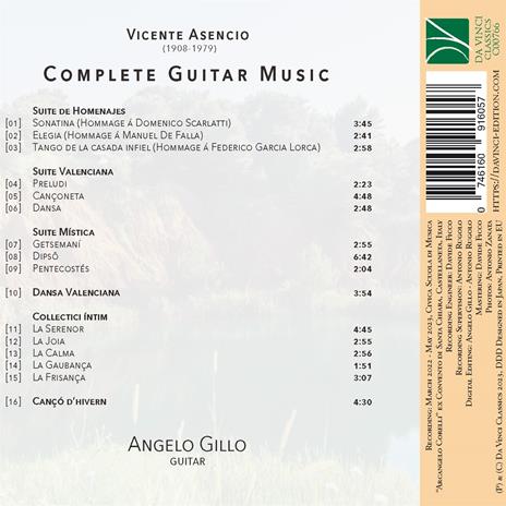 Complete Guitar Music - CD Audio di Vicente Asencio,Angelo Gillo - 2