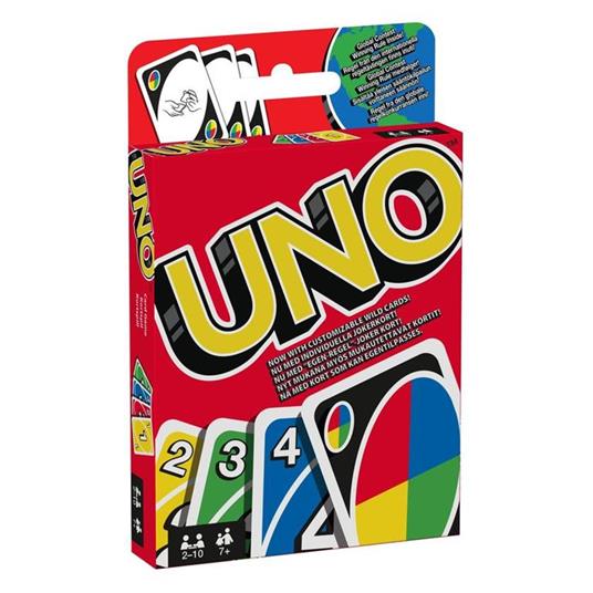 Mattel Games - UNO Carte da Gioco, adatto per bambini e per tutta la  famiglia con carte speciali, Giocattolo per bambini 7+ Anni, W2087