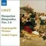6 Rapsodie ungheresi - CD Audio di Franz Liszt