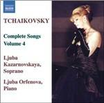 Lieder vol.4 - CD Audio di Pyotr Ilyich Tchaikovsky