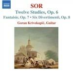 12 Studi op.6 - Fantasia n.2 op.7 - 6 Divertimenti - CD Audio di Joseph Fernando Macari Sor,Goran Krivokapic