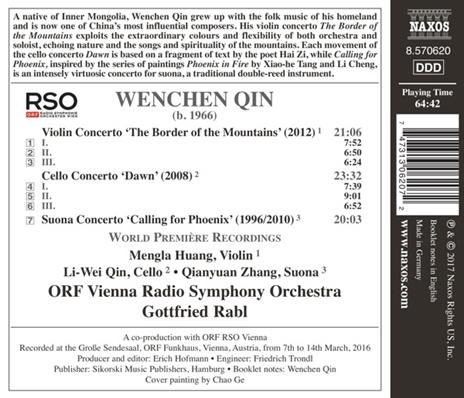 Concerti - CD Audio di Gottfried Rabl,Wenchen Qin - 2