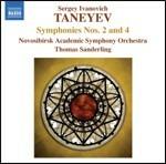 Sinfonie n.2, n.4 - CD Audio di Sergej Taneyev,Thomas Sanderling