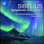 Sinfonie n.4, n.5 - CD Audio di Jean Sibelius,New Zealand Symphony Orchestra,Pietari Inkinen