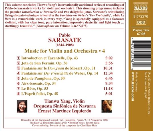 Opere per violino e orchestra - CD Audio di Pablo de Sarasate - 2
