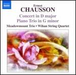 Concerto per violino, pianoforte e quartetto d'archi op.21 - Trio op.3 - CD Audio di Ernest Chausson