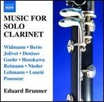 Musica per clarinetto solo - CD Audio di Eduard Brunner