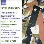 Sinfonia in Do - Ottetto - Sinfonia in tre movimenti - Concerto Dumbarton Oaks - CD Audio di Igor Stravinsky,Philharmonia Orchestra,Orchestra of St.Luke's,Robert Craft,Twentieth Century Classics Ensemble