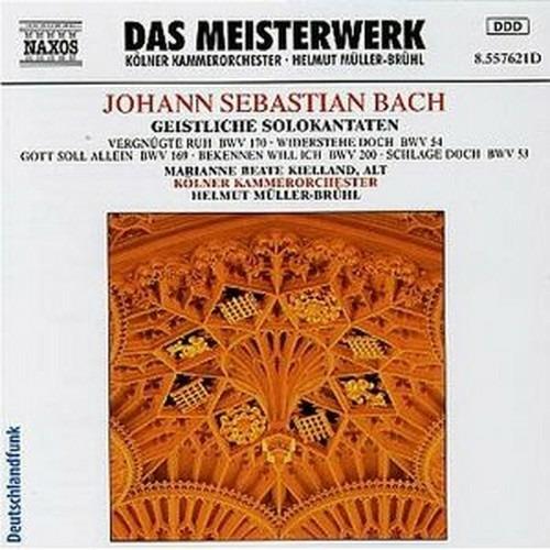 Cantate per contralto vol.1: BWV53, BWV54, BWV169, BWV170, BWV200 - CD Audio di Johann Sebastian Bach