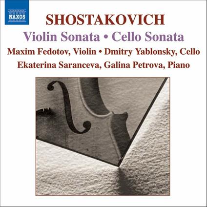 Sonata per violoncello - Sonata per violino - The Gadfly - CD Audio di Dmitri Shostakovich,Russian Philharmonic Orchestra,Dmitri Yablonsky,Maxim Fedotov