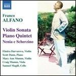 Sonata per violino - Quintetto con pianoforte - Nenia e scherzino - CD Audio di Franco Alfano