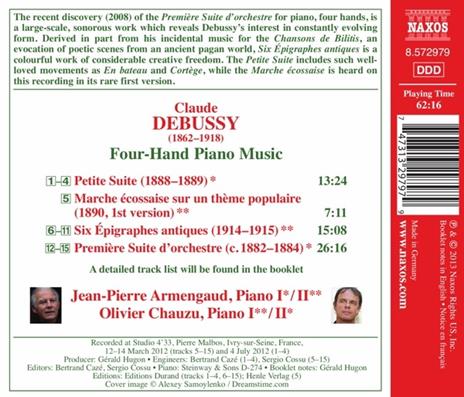 Opere per pianoforte a 4 mani - Claude Debussy - CD | IBS