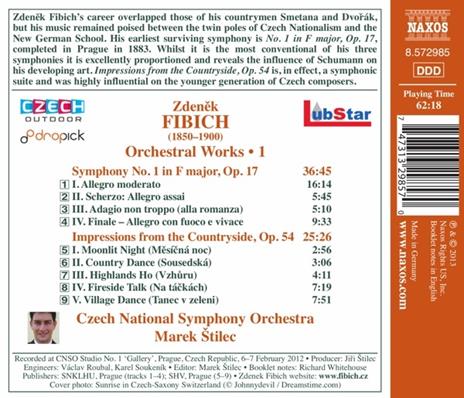 Opere orchestrali vol.1 - CD Audio di Zdenek Fibich - 2