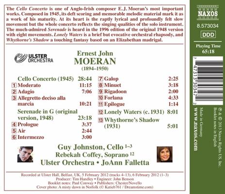 Concerto Per Violoncello, Serenata In So - CD Audio di Ernest John Moeran - 2