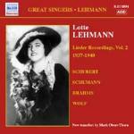 Lieder Recordings vol.2 1937-1940 - CD Audio di Lotte Lehmann