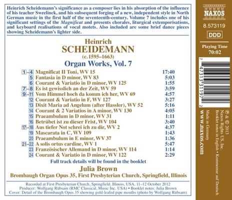 Opere per organo vol.7 - CD Audio di Heinrich Scheidemann - 2