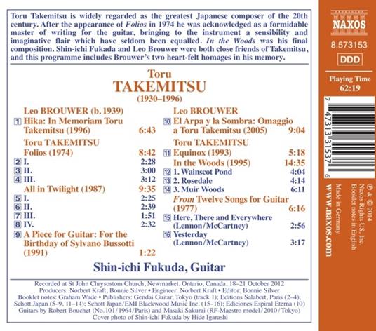 Opere originali per chitarra - CD Audio di Toru Takemitsu - 2
