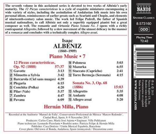 Opere per Pianoforte vol.7 - CD Audio di Isaac Albéniz - 2