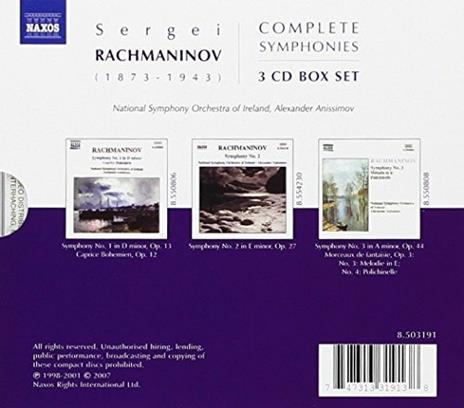 Symphonies No. 1 - 3 - CD Audio di Sergei Rachmaninov - 2