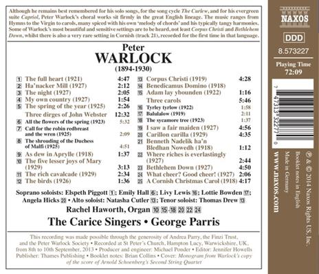 Opere corali - CD Audio di Peter Warlock - 2