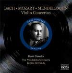 Concerto per violino BWV1042 / Concerto per violino / Concerto per violino K218 - CD Audio di Johann Sebastian Bach,Wolfgang Amadeus Mozart,Felix Mendelssohn-Bartholdy,David Oistrakh,Eugene Ormandy,Philadelphia Orchestra