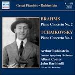 Concerto per pianoforte n.2 / Concerto per pianoforte n.1 - CD Audio di Johannes Brahms,Pyotr Ilyich Tchaikovsky,Sir John Barbirolli,Albert Coates,Arthur Rubinstein,London Symphony Orchestra