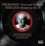 Pierino e il lupo / Sinfonia n.2 / Dernier Printemps - CD Audio di Edvard Grieg,Sergei Prokofiev,Jean Sibelius,Serge Koussevitzky,Boston Symphony Orchestra