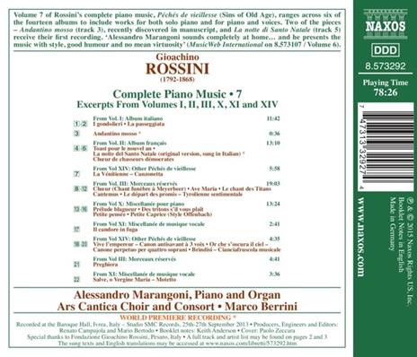 Opere per Pianoforte vol.7 - CD Audio di Gioachino Rossini,Alessandro Marangoni - 2