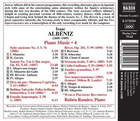 Opere per pianoforte vol.4 - CD Audio di Isaac Albéniz - 2