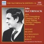 Edition vol.11. The Acoustic Recordings 1924 - CD Audio di Johannes Brahms,Wolfgang Amadeus Mozart,Sergei Rachmaninov,Richard Strauss,John McCormack