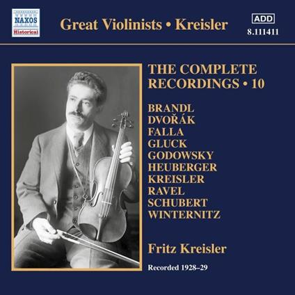 Integrale delle registrazioni, Vol.10 - CD Audio di Ralph Vaughan Williams,Fritz Kreisler
