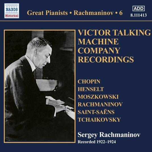 Sergei Rachmaninov: Plays Chopin, Henselt, Moszkowski.. - CD Audio