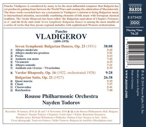 7 Danze sinfoniche bulgare op.23 - CD Audio di Pancho Vladigerov - 2