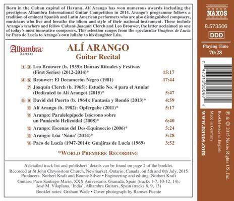 Alí Arango - Vincitore Del Concorso "alhambra" 2014 - Laureate Series - CD Audio di Alí Arango - 2