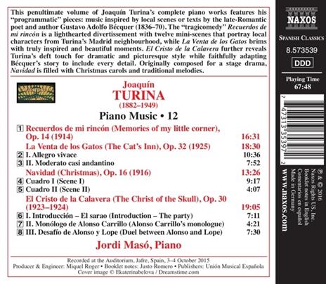 Opere per pianoforte vol.12 - CD Audio di Joaquin Turina - 2