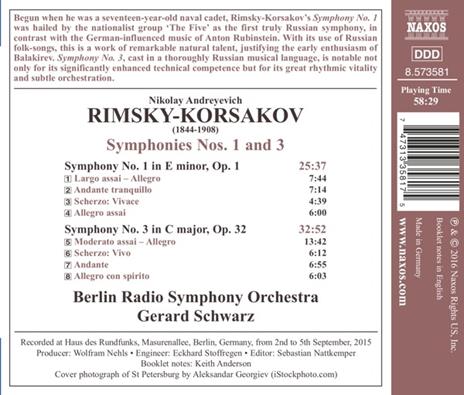 Sinfonie n.1 op.1, n.3 op.32 - CD Audio di Nikolai Rimsky-Korsakov - 2