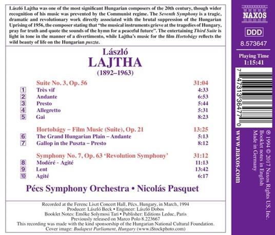 Sinfonia n.7 - CD Audio di Lajtha Laszlo - 2